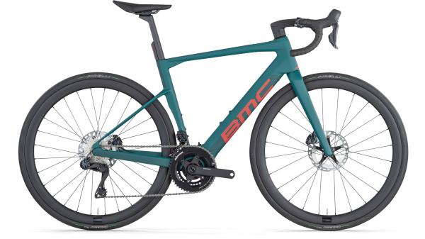 BMC Roadmachine 01 AMP ONE Green / Red 58